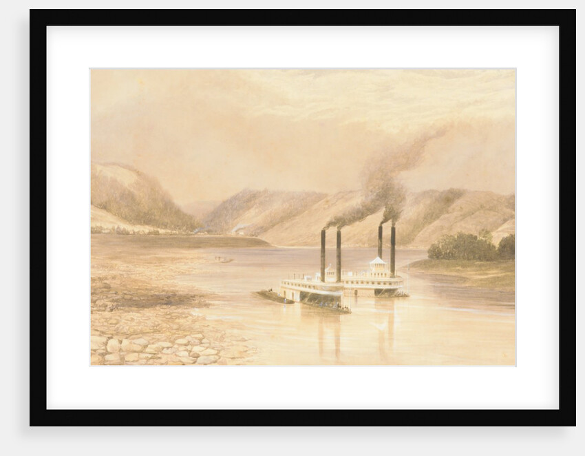 The Ohio River near Wheeling, West Virginia, 1859-60 by Lefevre James Cranstone