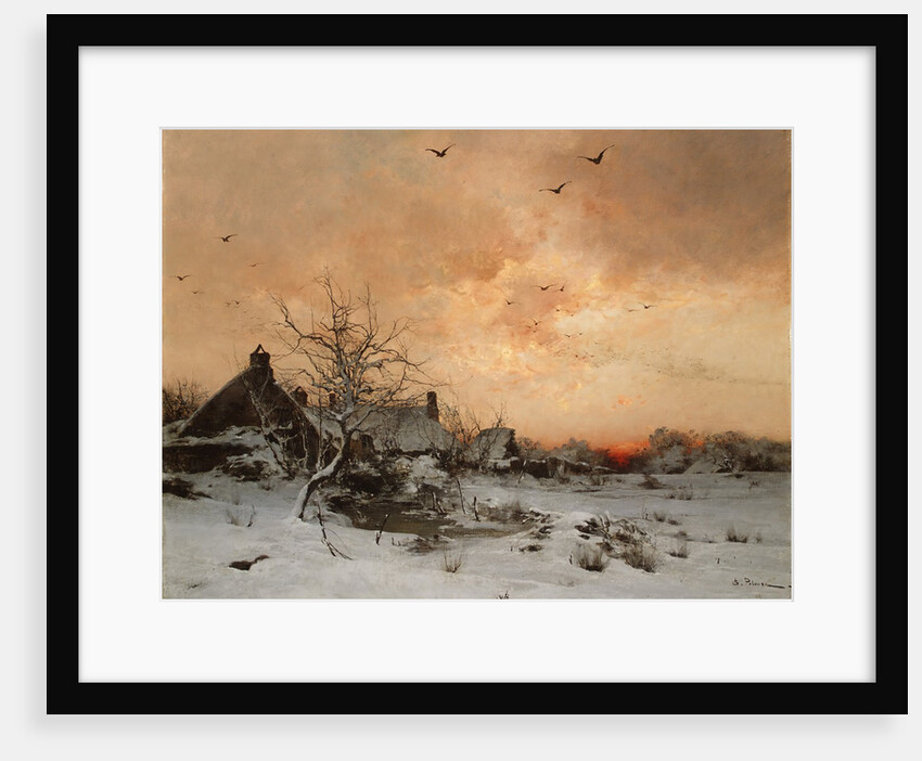 January: Cernay, near Rambouillet by Leon-Germain Pelouse