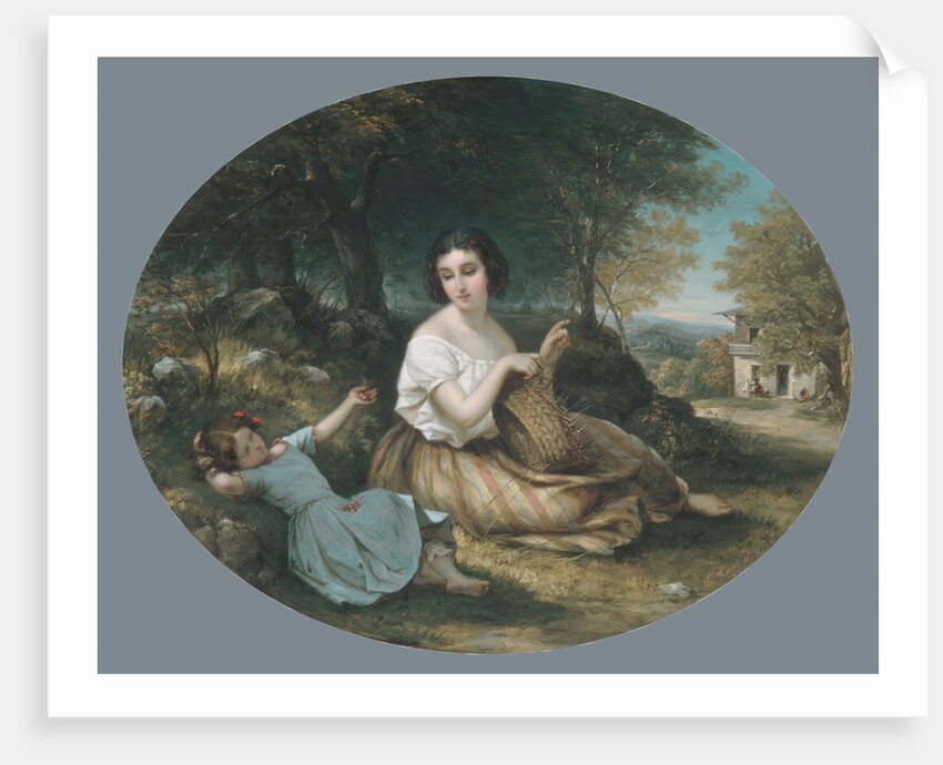 The Basket Maker, 1853 by Louis Lang