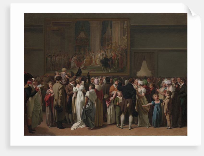 The Public Viewing David?s 'Coronation' at the Louvre, 1810 by Louis Leopold Boilly