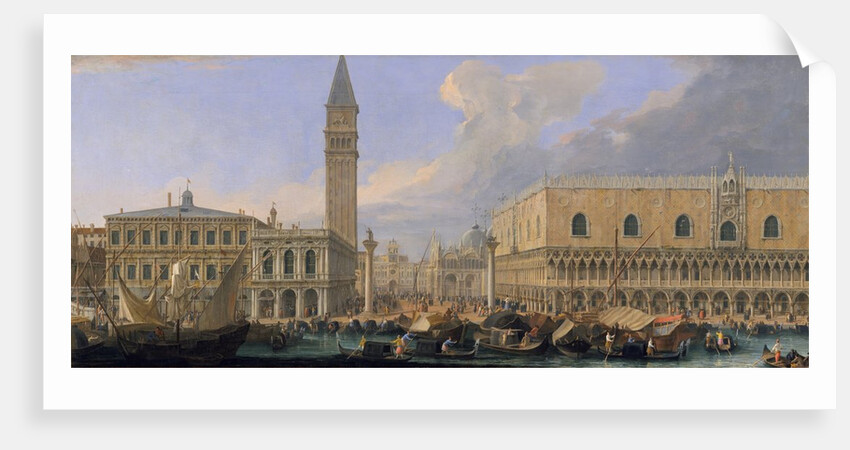 The Molo, Venice, from the Bacino di San Marco, ca. 1709 by Luca Carlevarijs