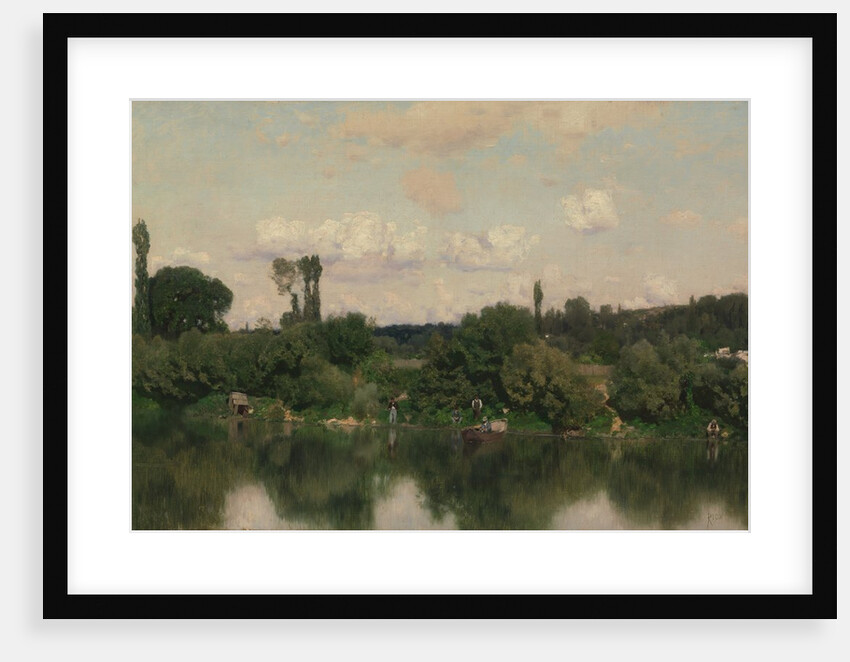 On the Seine by Martín Rico y Ortega
