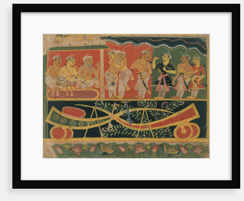 Nanda and Vasudeva: Page from a Dispersed Bhagavata Purana…, ca. 1520-30 by Master of the Dispersed Bhagavata Purana