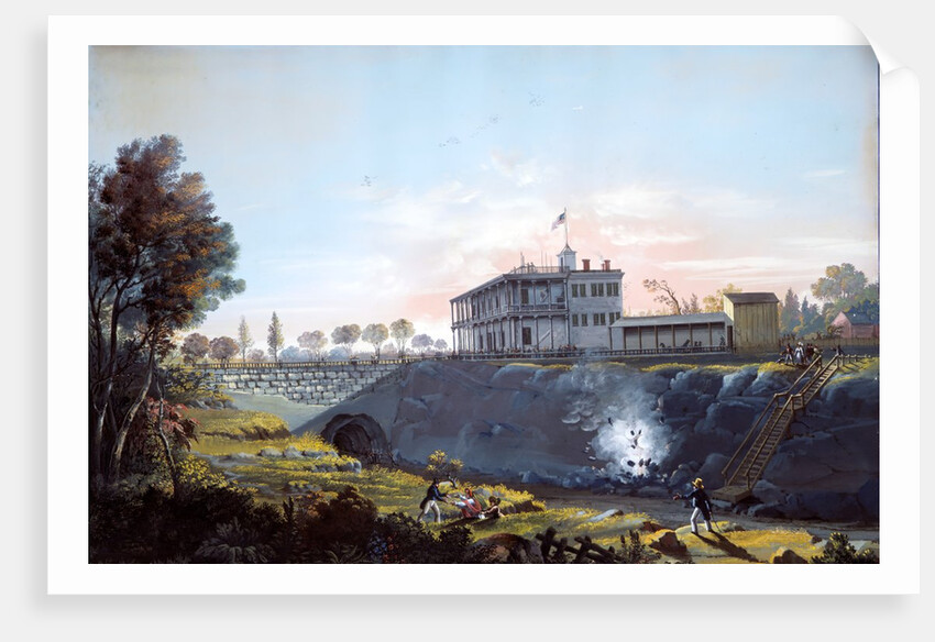 View of the Tunnel of the Harlem Railroad, ca.1837 by Nicolino Calyo