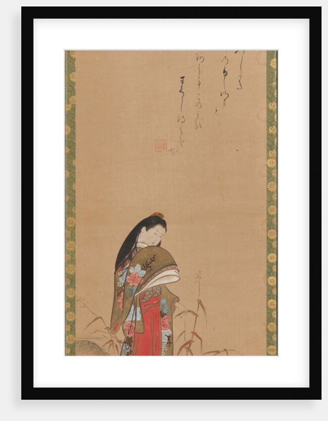 Lady Ise by the Riverbank, late 18th century by Nishikawa Sukenobu