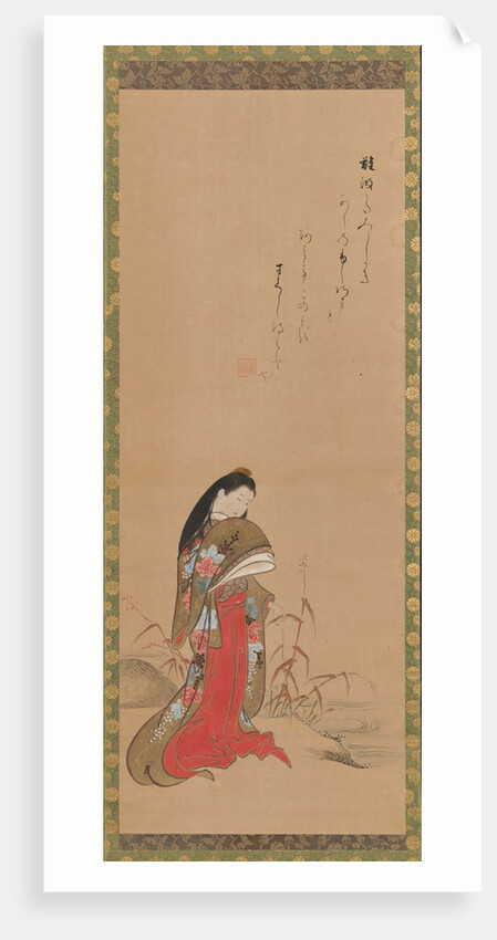Lady Ise by the Riverbank, late 18th century by Nishikawa Sukenobu