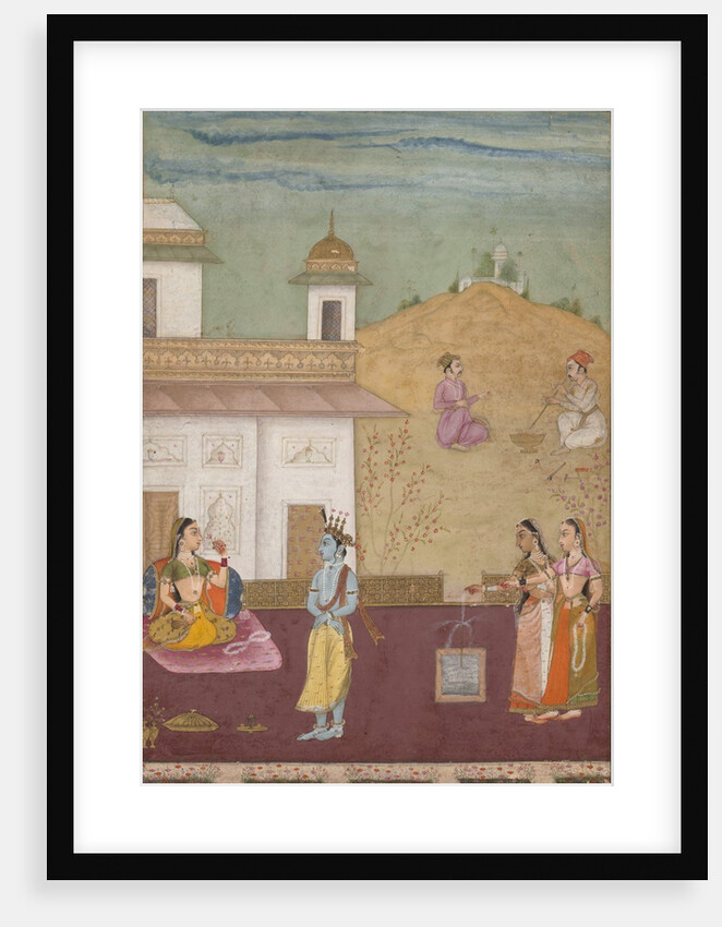 Page from a Dispersed Rasikapriya, 1685 by Nuruddin