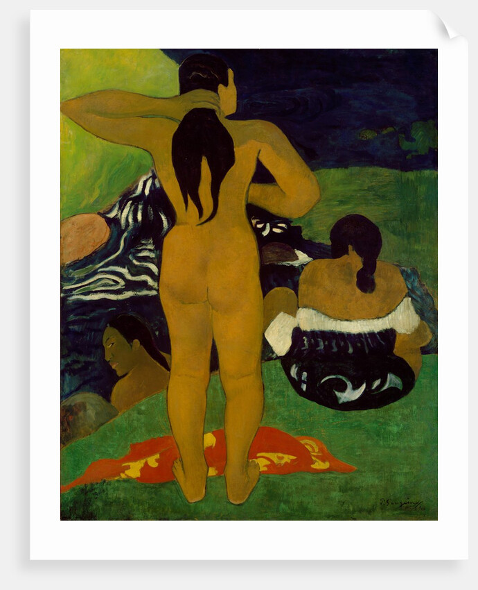 Tahitian Women Bathing, 1892 by Paul Gauguin