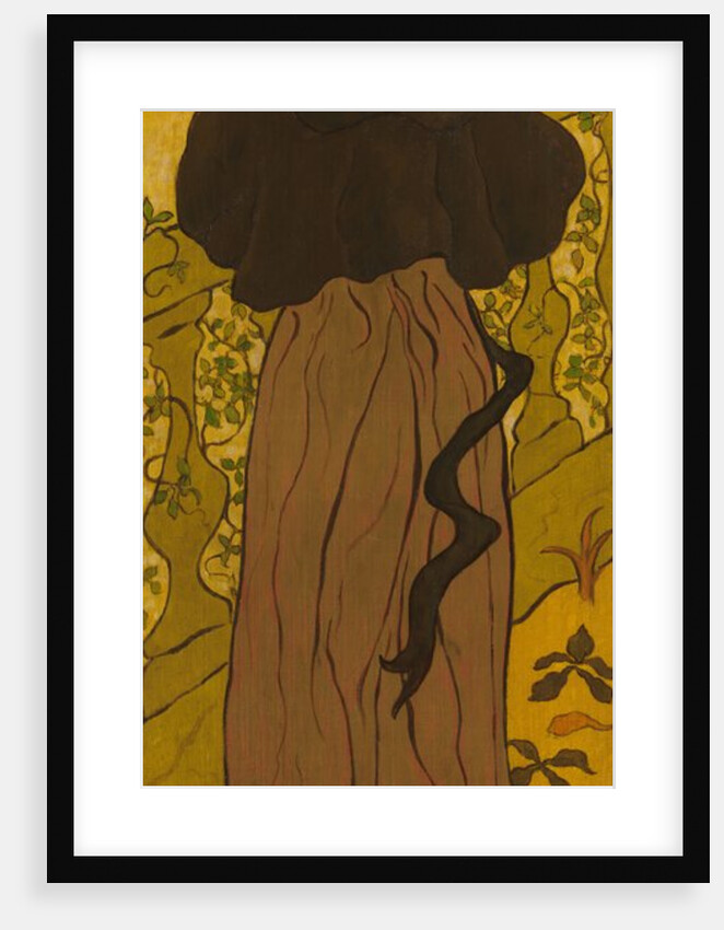 Woman Standing Beside a Balustrade with a Poodle, ca. 1895 by Paul Ranson