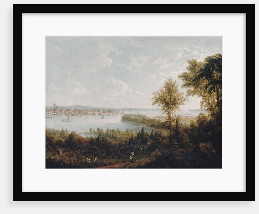 View of the Bay and City of New York from Weehawken, 1840 by Robert Havell