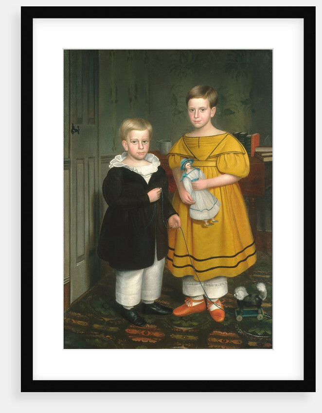 The Raymond Children, ca. 1838 by Robert Peckham