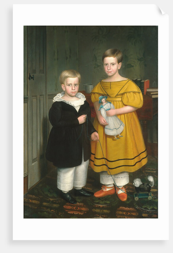 The Raymond Children, ca. 1838 by Robert Peckham