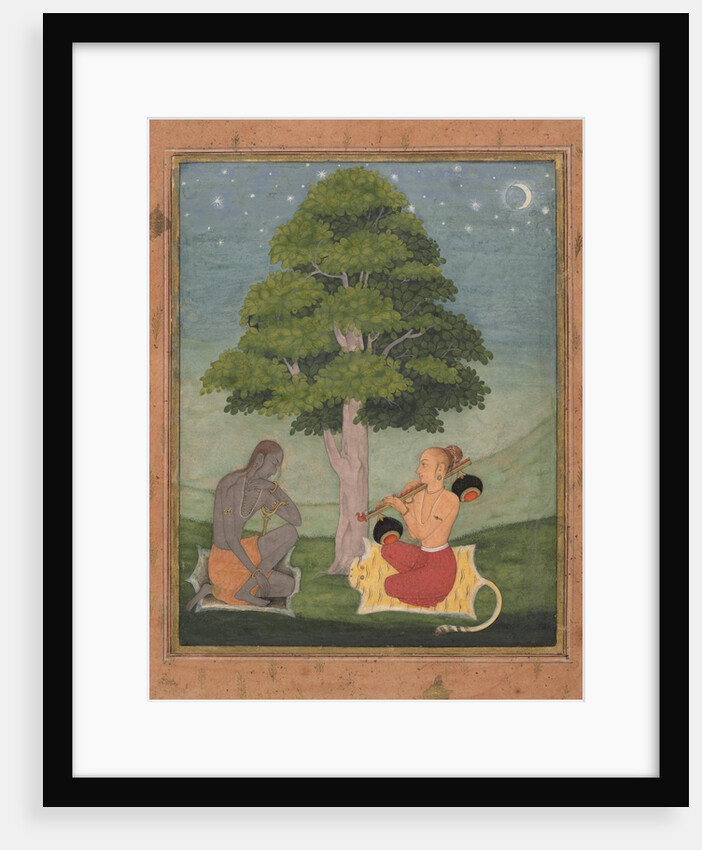 Kedar Ragini: Folio from a ragamala series , ca. 1690-95 by Ruknuddin