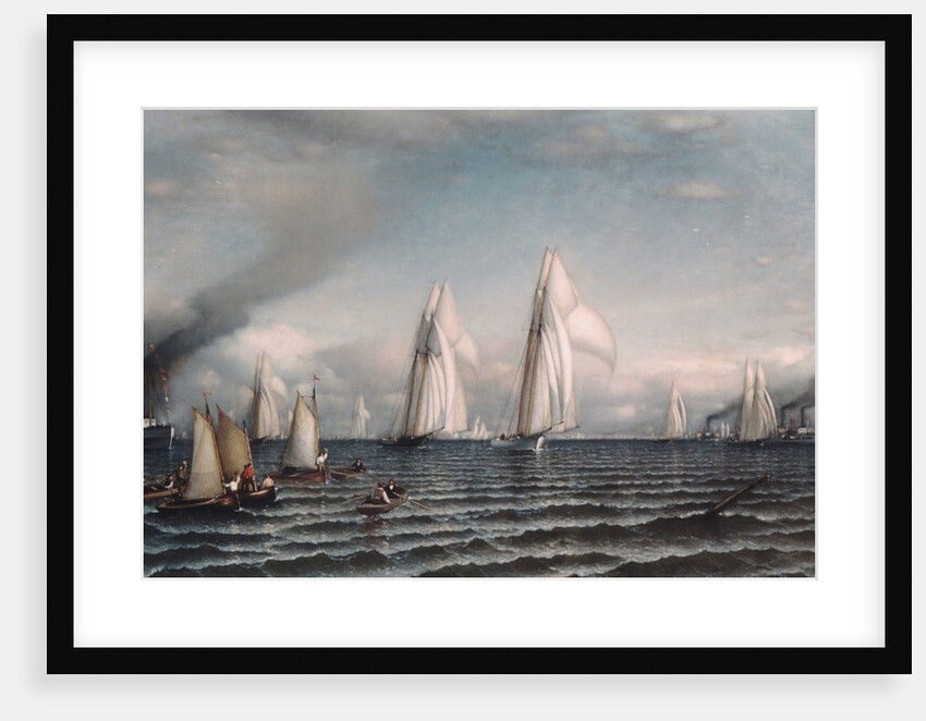 Finish First International Race for America's Cup, August 8, 1870, 1870 by Samuel Colman
