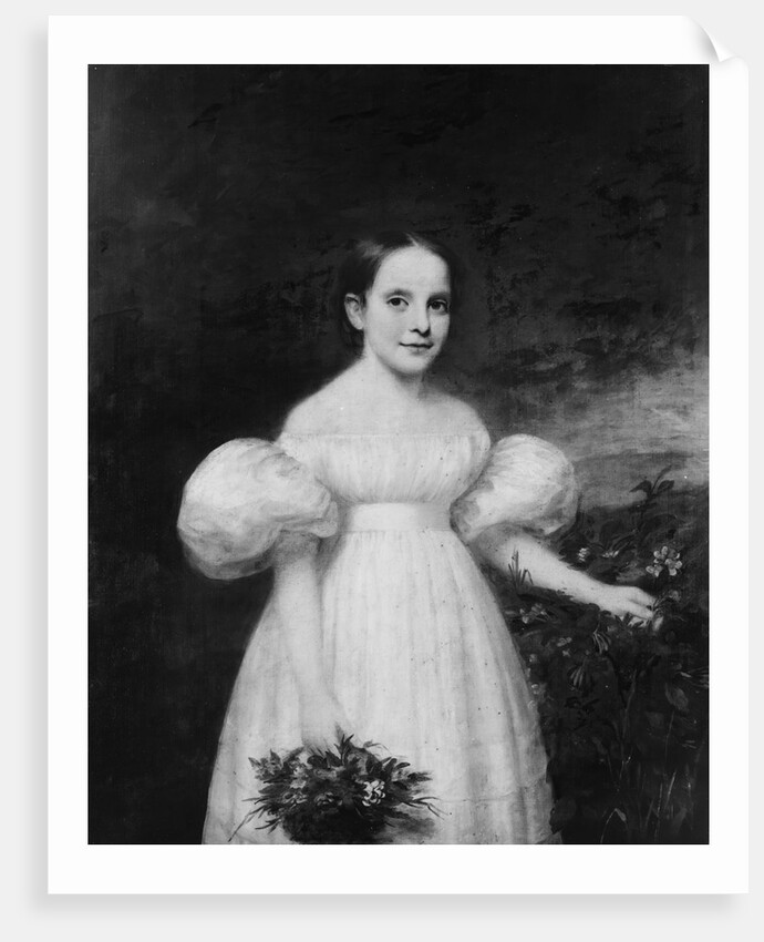 Portrait of a Girl with Flowers, ca. 1835 by Samuel Lovett Waldo