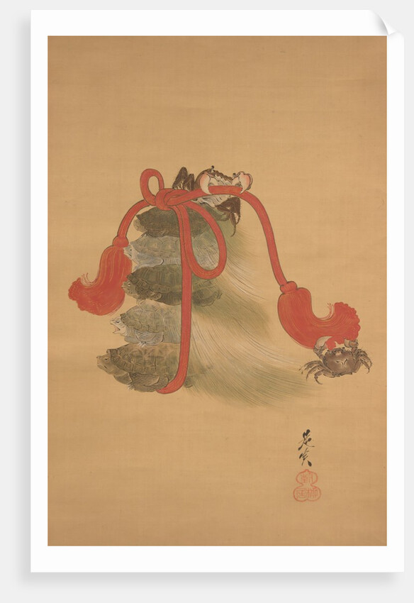 Tortoises and Crabs, 19th century by Shibata Zeshin