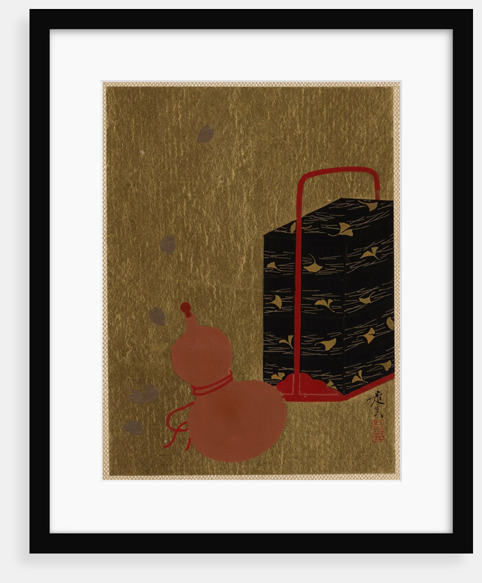 Lacquer Box and Gourd by Shibata Zeshin