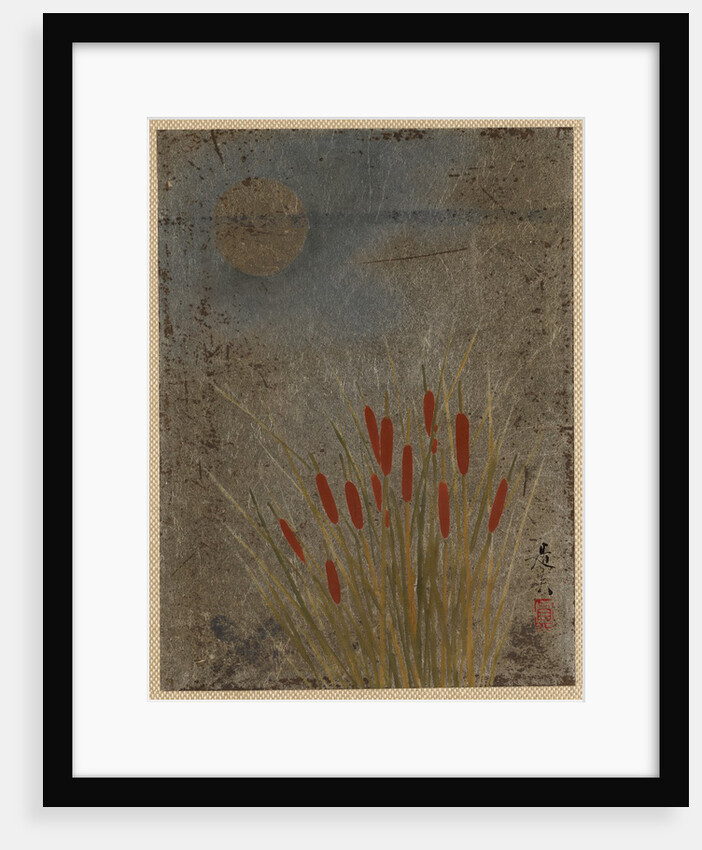 Cat Tails and Moon by Shibata Zeshin