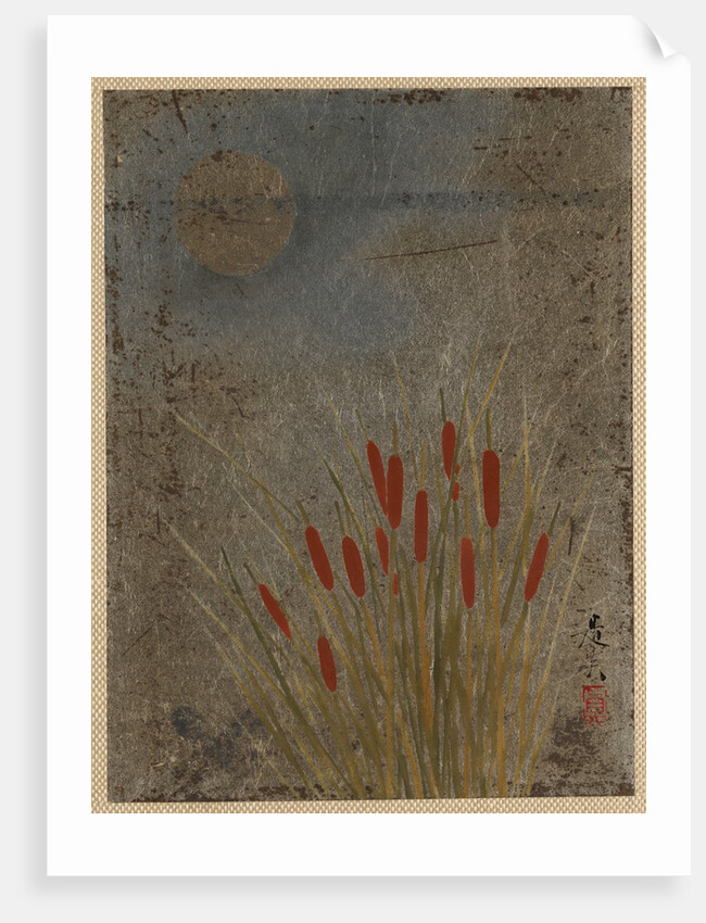 Cat Tails and Moon by Shibata Zeshin