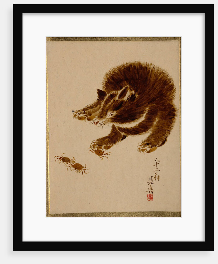 Bear and Crabs by Shibata Zeshin