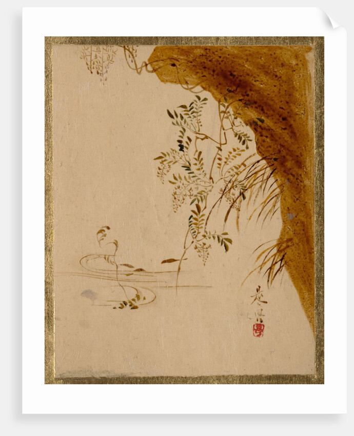 Overhanging Cliff by Shibata Zeshin