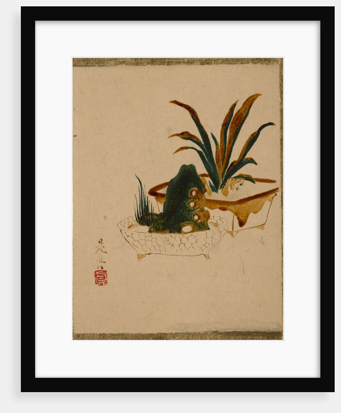 Flowers in Jardinieres, by Shibata Zeshin