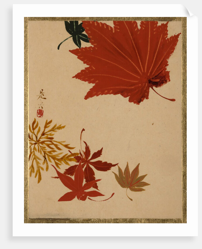 Maple Leaves by Shibata Zeshin