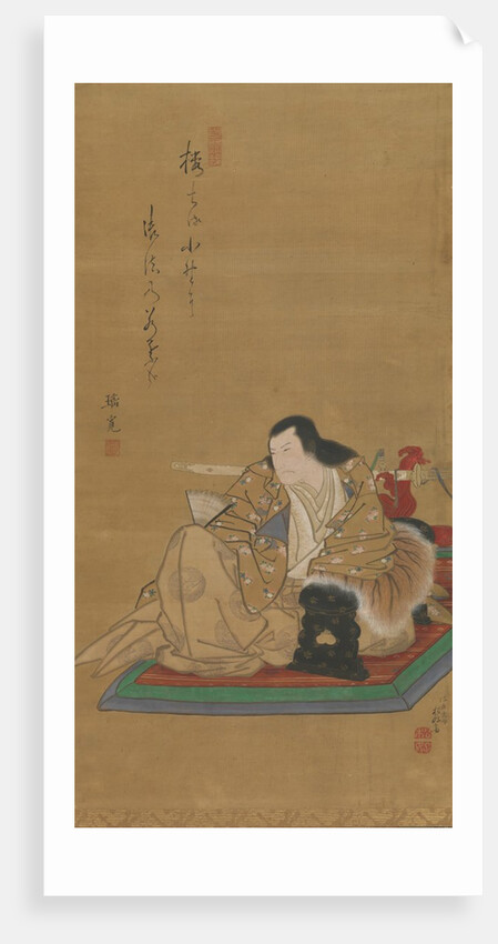 Portrait of the Actor Arashi Rikan I, ca. 1812 by Shunkosai Hokushu