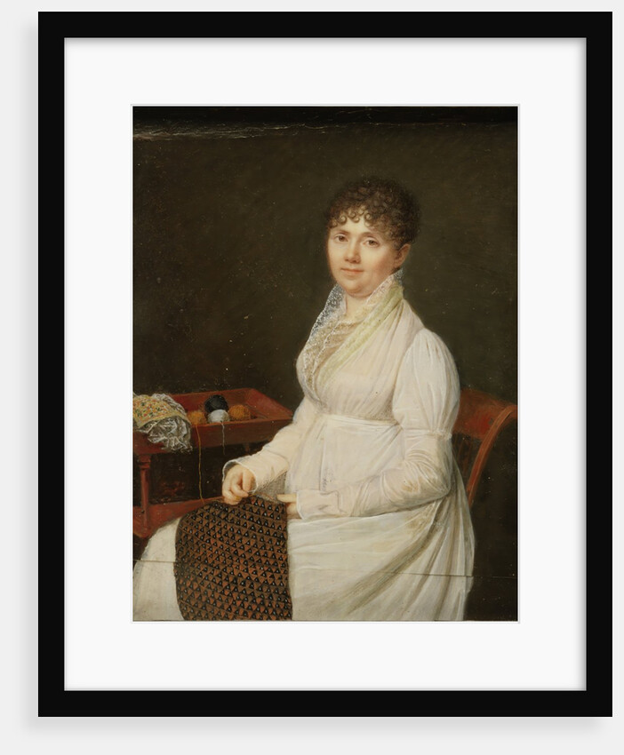 Portrait of a Woman with Tapestry Work by Unknown