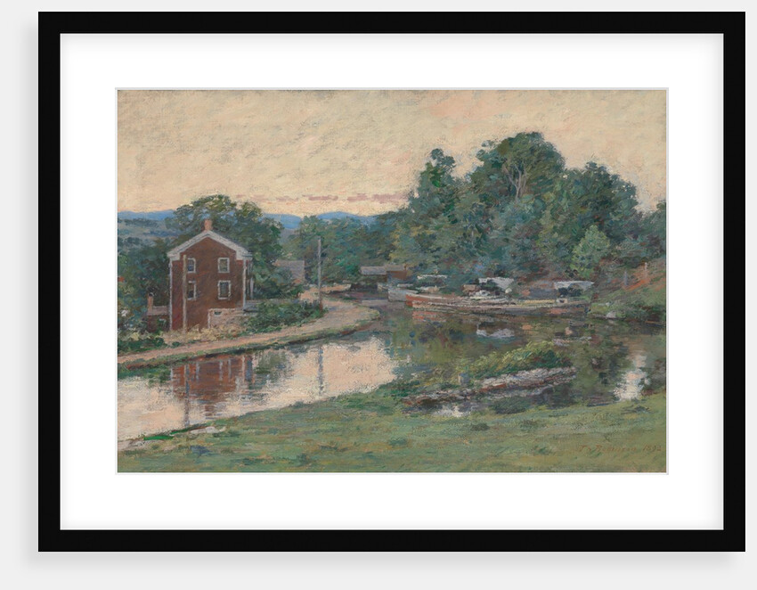 Evening at the Lock, Napanoch, New York, 1893 by Theodore Robinson
