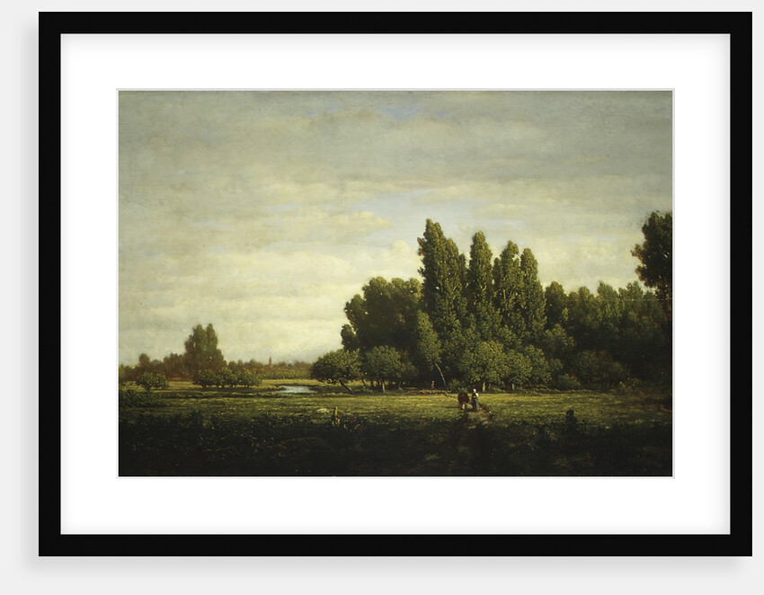 A Meadow Bordered by Trees, ca. 1845 by Theodore Rousseau