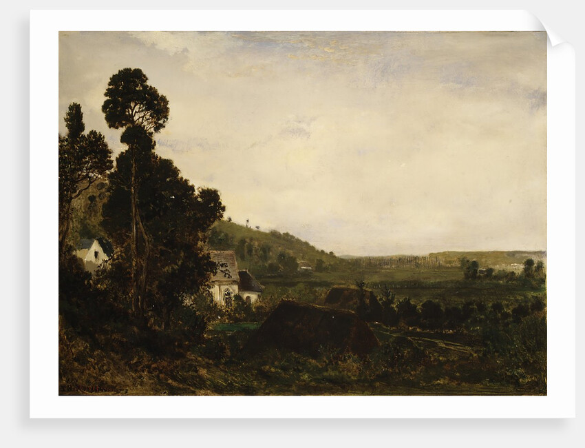 An Old Chapel in a Valley, ca. 1835 by Theodore Rousseau