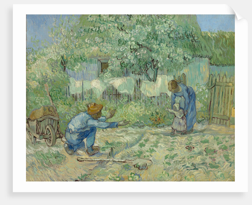 First Steps, after Millet, 1890 by Vincent van Gogh