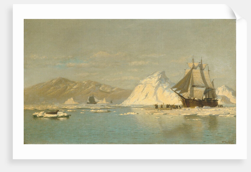 Off Greenland?Whaler Seeking Open Water by William Bradford