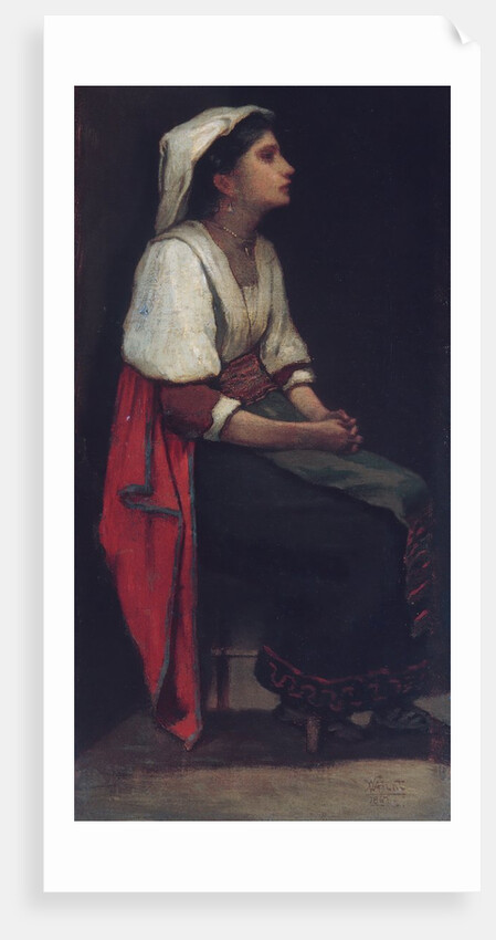 Italian Girl, 1867 by William Morris Hunt