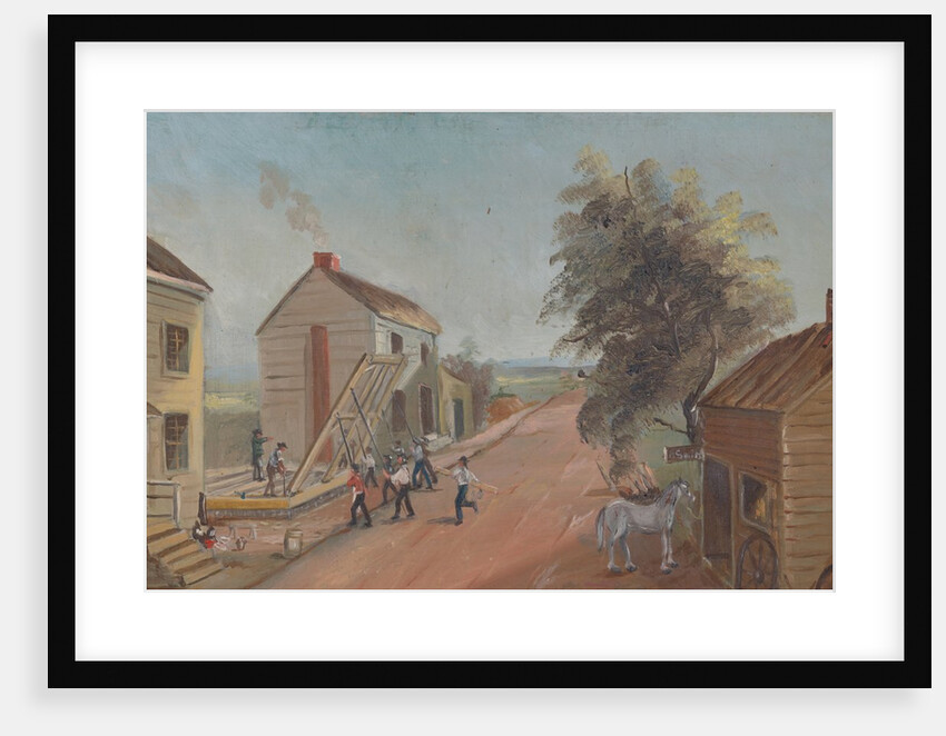 House Raising, 1870s by William P. Chappel