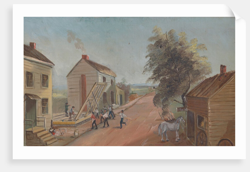 House Raising, 1870s by William P. Chappel