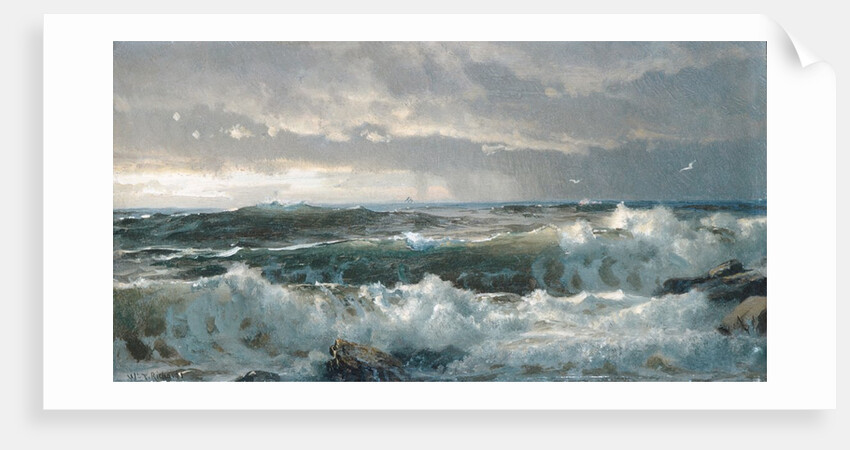 Surf on Rocks, 1890s by William Trost Richards