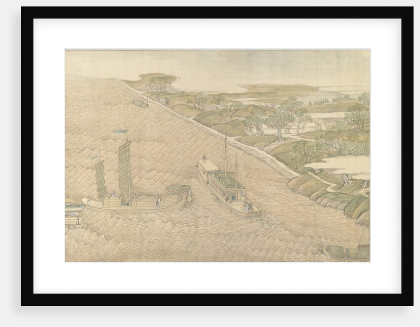 The Qianlong Emperor's Southern Inspection Tour, Scroll Four: The Confluence of the Huai…, 1770 by Xu Yang