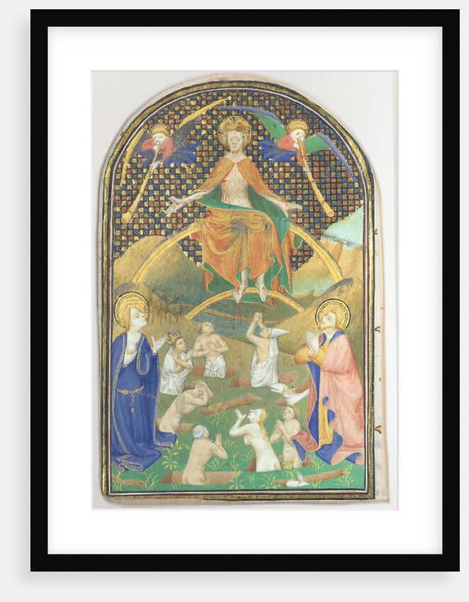 Manuscript Leaf with the Last Judgment, from a Book of Hours, ca. 1400 by Unknown