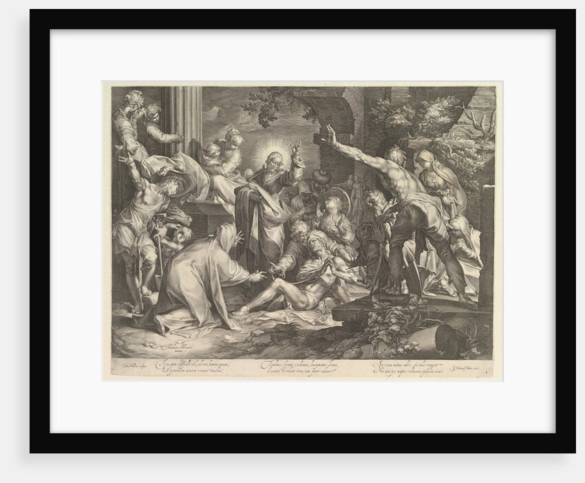 Raising of Lazarus, ca. 1600 by Abraham Bloemaert