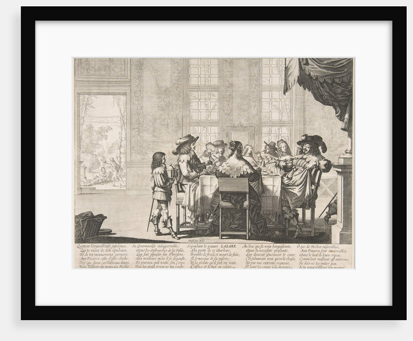 The Banquet of the Rich Man, mid to late 17th century by Abraham Bosse