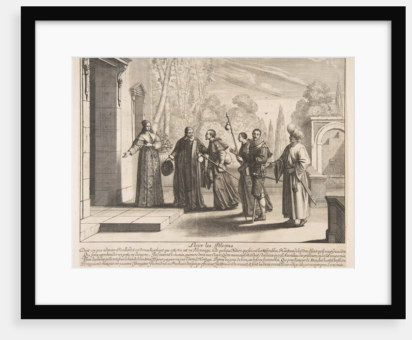 Lodging Pilgrims, possibly 1635 by Abraham Bosse