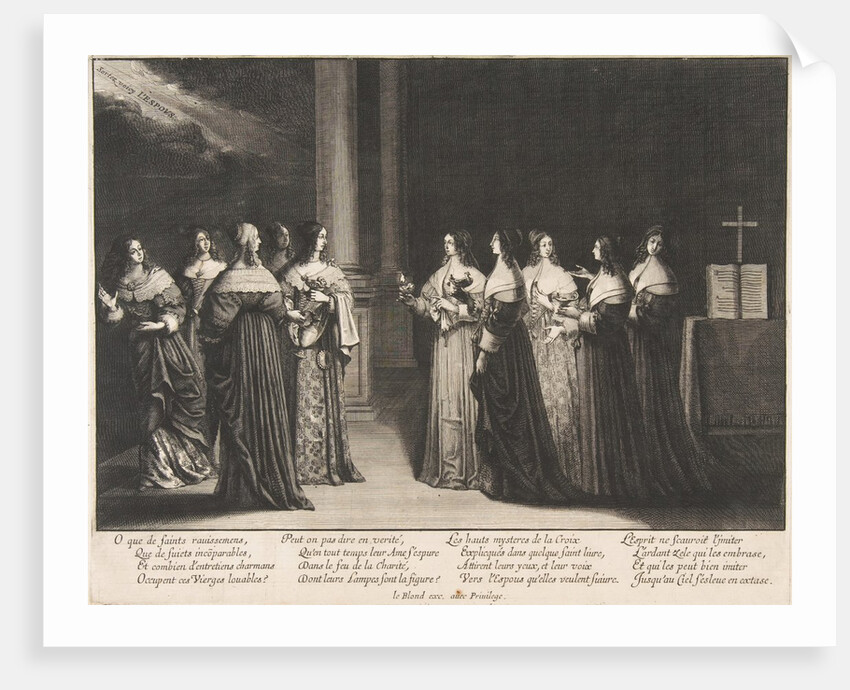 The Wise Virgins Refuse Oil to the Foolish Virgins, ca. 1635 by Abraham Bosse