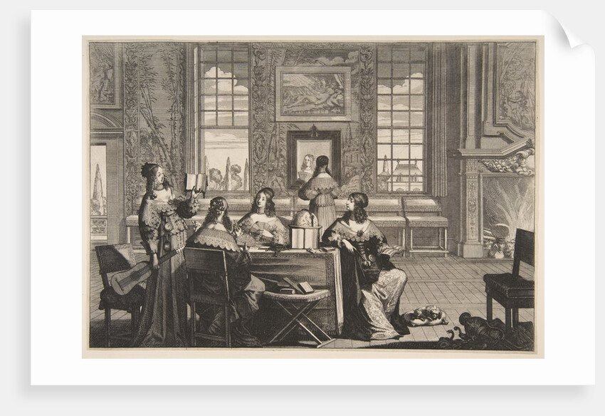 The Foolish Virgins Conversing, ca. 1635 by Abraham Bosse