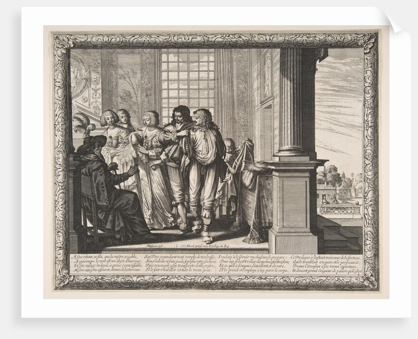 The Prodigal Son Changes Clothes, ca. 1636 by Abraham Bosse