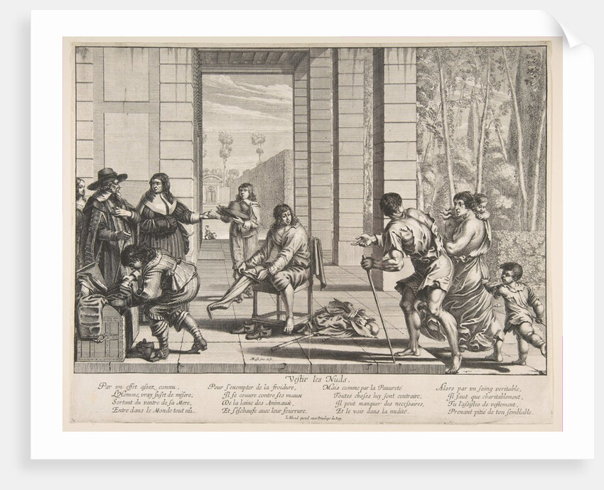 Clothing Beggars, 1635 by Abraham Bosse
