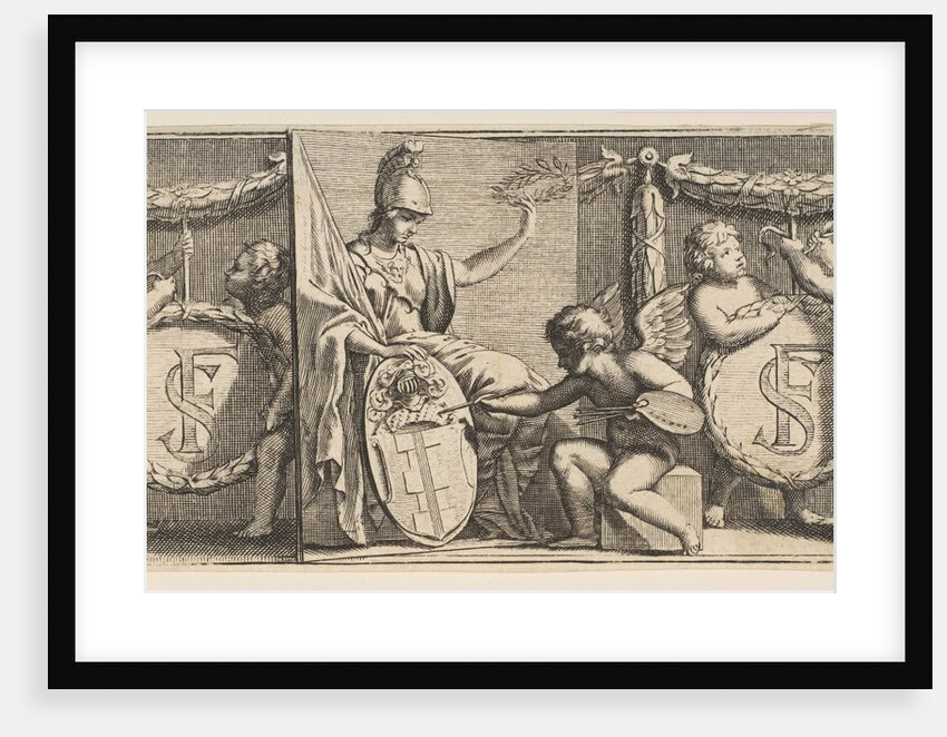 Minerva and the Arms of François Sublet de Noyers Painted by the Geniu…, mid to late 17th century by Abraham Bosse