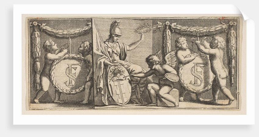 Minerva and the Arms of François Sublet de Noyers Painted by the Geniu…, mid to late 17th century by Abraham Bosse