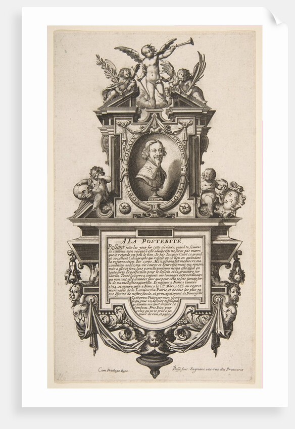 Portrait of Jacques Callot, ca. 1636 by Abraham Bosse
